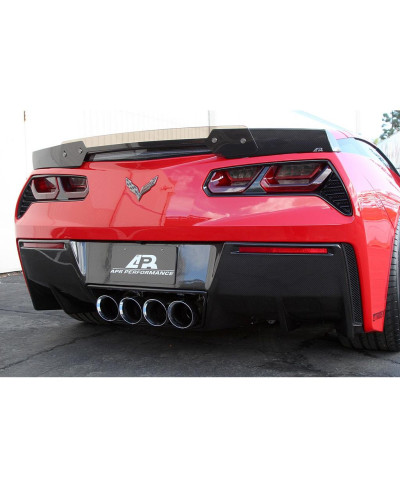 SPOILER DE COFFRE CARBONE CHEVROLET CORVETTE C7 (VERSION 2) TRACK PACK STYLE AVEC BORDURE - APR PERFORMANCE 