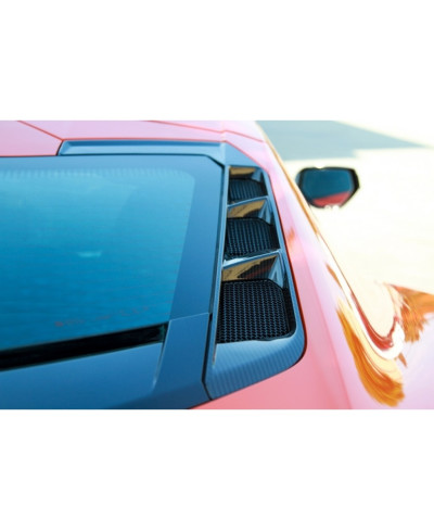 SET ENJOLIVEUR GRILLES D'EXTRATION D'AIR HAYON CARBONE CHEVROLET CORVETTE C8 - APR PERFORMANCE 