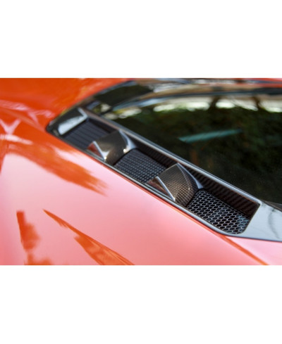 SET ENJOLIVEUR GRILLES D'EXTRATION D'AIR HAYON CARBONE CHEVROLET CORVETTE C8 - APR PERFORMANCE 