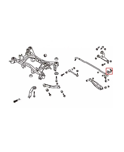 SILENT BLOC DE BARRE STABILISATRICE ARRIERE SUBARU BRZ / TOYOTA GT86 / SCION FRS - HARDRACE