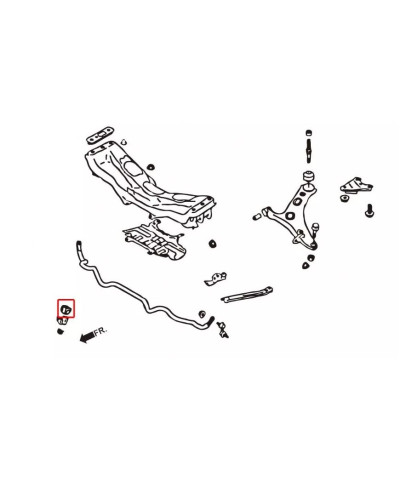 SILENT BLOCS DE BARRE STABILISATRICE AVANT RENFORCE SUBARU BRZ : TOYOTA GT86 / SCION FRS - HARDRACE 