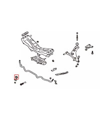 SILENT BLOCS DE BARRE STABILISATRICE AVANT RENFORCE SUBARU BRZ : TOYOTA GT86 / SCION FRS - HARDRACE 