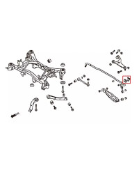 SILENT BLOCS DE BARRE STABILISATRICE ARRIERE SUBARU BRZ / TOYOTA GT86 / SCION FRS - HARDRACE 