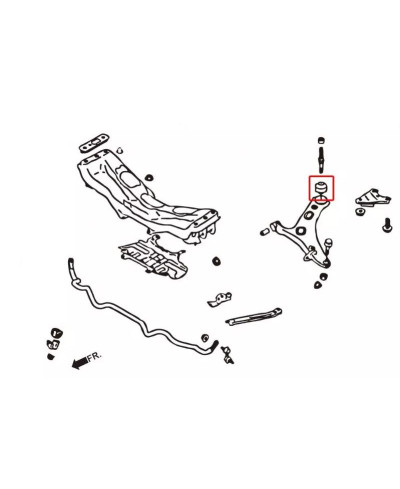 SILENT-BLOCS BRAS AVANT SUPERIEUR (AVEC SILENT BLOCS ROTULES) SUBARU BRZ / TOYOTA GT86 / SCION FRS
