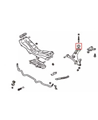 SILENT-BLOCS BRAS AVANT SUPERIEUR (AVEC SILENT BLOCS ROTULES) SUBARU BRZ / TOYOTA GT86 / SCION FRS