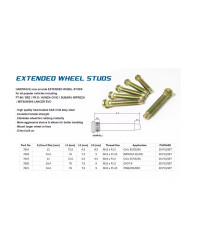 SET DE 20 GOUJONS DE ROUE SUBARU BRZ/ TOYOTA GT86 - HARDRACE