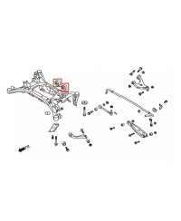 SILENT-BLOCS DE DIFFERENTIEL ARRIÈRE SUBARU BRZ / TOYOTA GT86 / SCION FRS - HARDRACE 