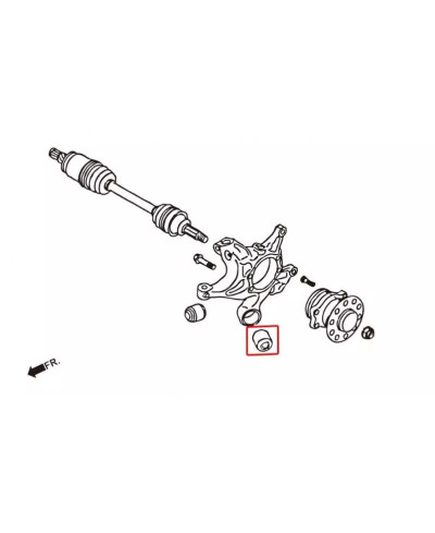 SILENT BLOCS PORTE MOYEU ARRIERE SUBARU BRZ/ TOYOTA 86/ SCION FRS - HARDRACE 