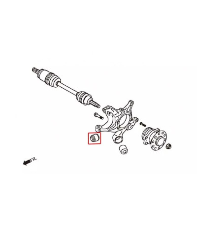 SILENT BLOCS PORTE MOYEU ARRIERE SUBARU BRZ/ TOYOTA 86/ SCION FRS - HARDRACE