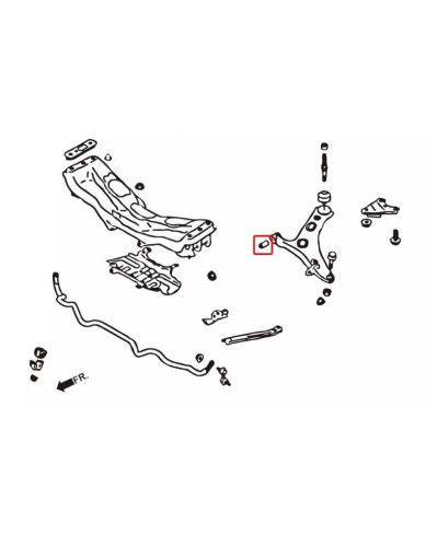 SILENT BLOCS RENFORCÉS BRAS INFERIEUR AVANT SUBARU BRZ/ TOYOTA 86/ SCION FRS - HARDRACE