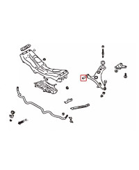SILENT BLOCS RENFORCÉS BRAS INFERIEUR AVANT SUBARU BRZ/ TOYOTA 86/ SCION FRS - HARDRACE