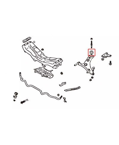 GRANDS SILENT BLOCS RENFORCÉS BRAS INFERIEUR AVANT SUBARU BRZ/ TOYOTA 86/ SCION FRS - HARDRACE 