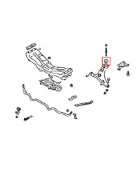 GRANDS SILENT BLOCS RENFORCÉS BRAS INFERIEUR AVANT SUBARU BRZ/ TOYOTA 86/ SCION FRS - HARDRACE 