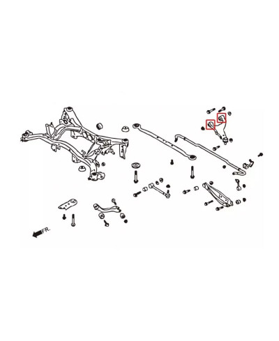 SILENT BLOCS RENFORCÉS BRAS SUPERIEUR ARRIERE SUBARU BRZ/ TOYOTA 86/ SCION FRS - HARDRACE 