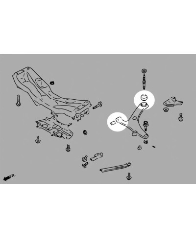 SILENT BLOCS RENFORCÉS BRAS INFERIEUR AVANT SUBARU BRZ/ TOYOTA 86/ SCION FRS - HARDRACE 