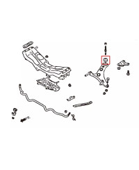 SILENT BLOCS RENFORCÉS BRAS INFERIEUR AVANT (STREET VERSION) SUBARU BRZ/ TOYOTA 86/ SCION FRS - HARDRACE 