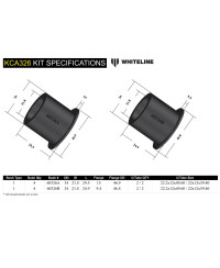 KIT BRAS SUPERIEUR ARRIERE SUBARU BRZ/ TOYOTA 86 - WHITELINE 