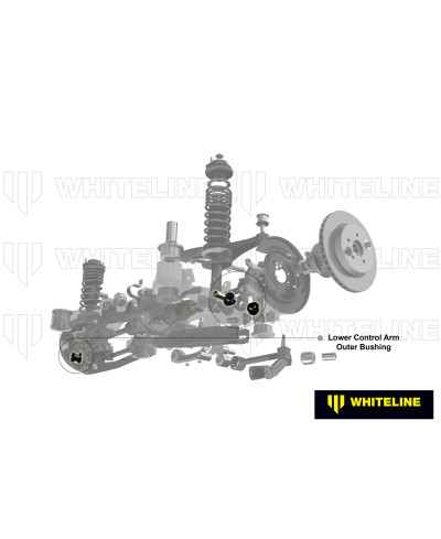 SET BAGUES BRAS INFERIEUR ARRIERE SUBARU BRZ/ TOYOTA 86 - WHITELINE