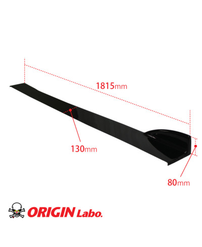 LAMES DE BAS DE CAISSE/ CANARDS LATERAUX EN FIBRE DE VERRE NISSAN S15 - ORIGIN LABO 