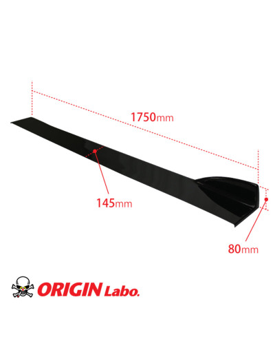 LAMES DE BAS DE CAISSE/ CANARDS LATERAUX UNIVERSELS EN FIBRE DE VERRE - ORIGIN LABO 