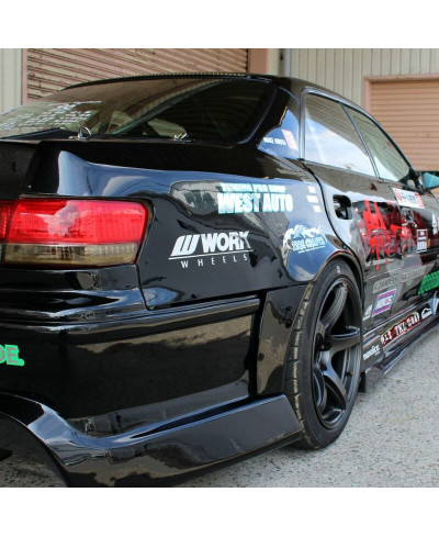 AILES ARRIERE +75MM (AVEC RAJOUT DE PORTIERES) EN FIBRE DE VERRE TOYOTA MARK II JZX100 - ORIGIN LABO 