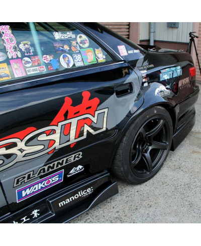 AILES ARRIERE +75MM (AVEC RAJOUT DE PORTIERES) EN FIBRE DE VERRE TOYOTA MARK II JZX100 - ORIGIN LABO 