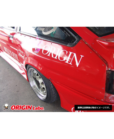 AILES ARRIERE +40MM EN FIBRE DE VERRE TOYOTA COROLLA AE86 HATCHBACK (3 PORTES) - ORIGIN LABO 