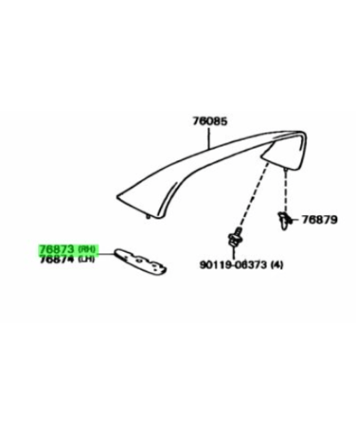 JOINT SPOILER SUPRA MK IV TOYOTA 