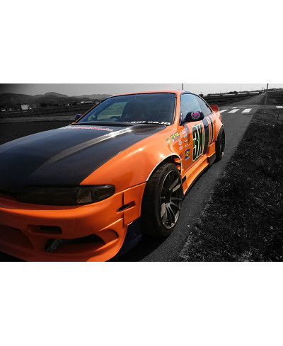 AILES AVANT +75MM EN FIBRE DE VERRE NISSAN 200SX S14 - ORIGIN LABO 