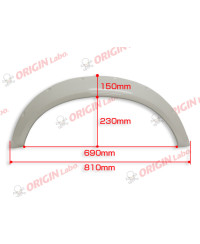 EXTENSIONS D'AILES UNIVERSELLES 55MM EN FIBRE DE VERRE - ORIGIN LABO 