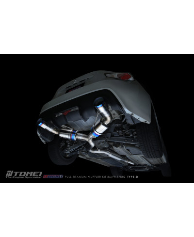 KIT COMPLET SILENCIEUX TITANE EXPREM TI TYPE D TOYOTA 86/ SUBARU BRZ/ SCION FRS - TOMEI 