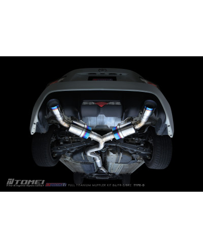 KIT COMPLET SILENCIEUX TITANE EXPREM TI TYPE D TOYOTA 86/ SUBARU BRZ/ SCION FRS - TOMEI 