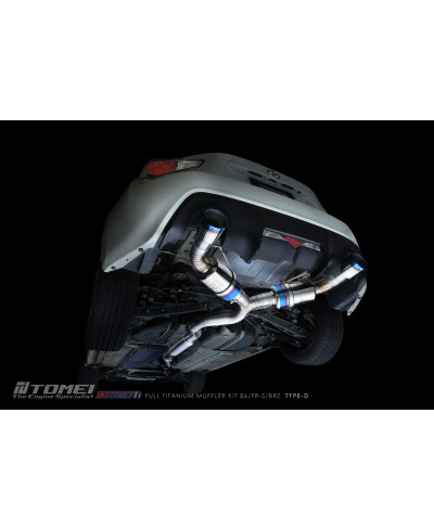 KIT COMPLET SILENCIEUX TITANE EXPREM TI TYPE D TOYOTA 86/ SUBARU BRZ/ SCION FRS - TOMEI 