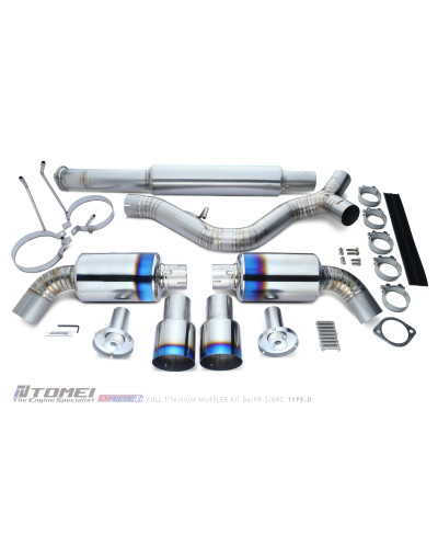 KIT COMPLET SILENCIEUX TITANE EXPREM TI TYPE D TOYOTA 86/ SUBARU BRZ/ SCION FRS - TOMEI 
