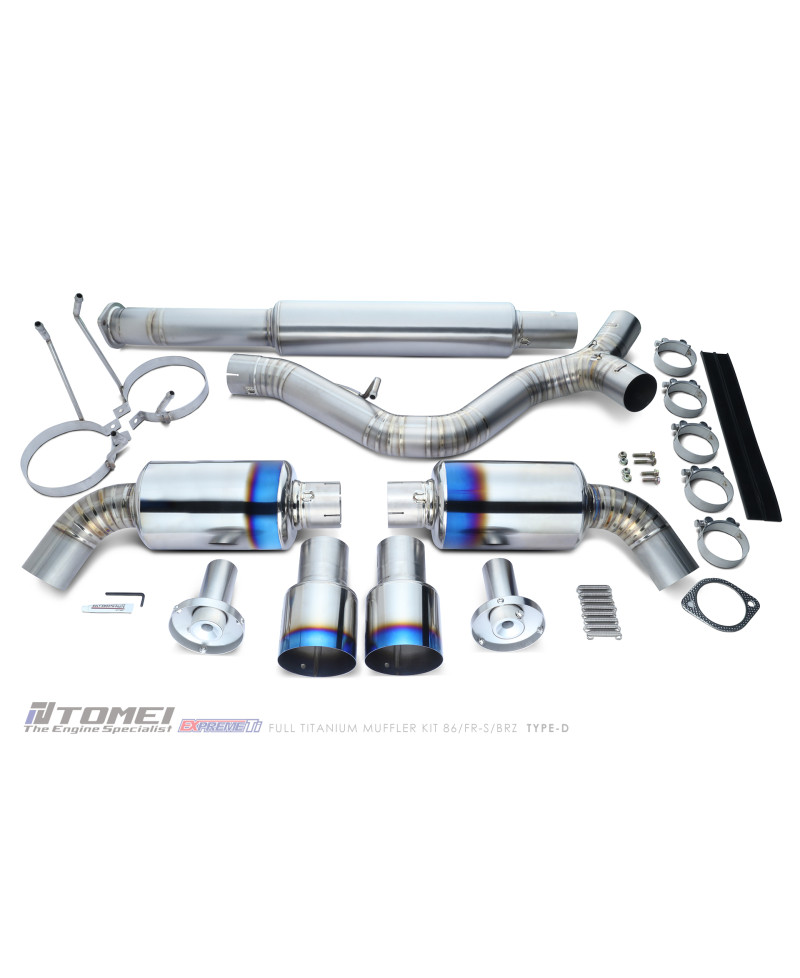 KIT COMPLET SILENCIEUX TITANE EXPREM TI TYPE D TOYOTA 86/ SUBARU BRZ/ SCION FRS - TOMEI 
