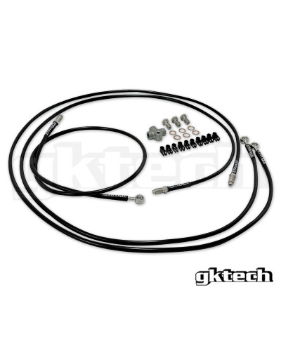 DURITES FLEXIBLES DE FREINS TRESSEES DOUBLE ETRIER TOYOTA 86/ SUBARU BRZ - GKTECH