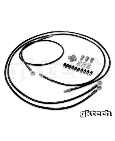 DURITES FLEXIBLES DE FREINS TRESSEES DOUBLE ETRIER TOYOTA 86/ SUBARU BRZ - GKTECH