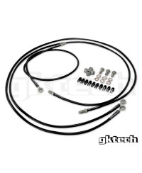 DURITES FLEXIBLES DE FREINS TRESSEES DOUBLE ETRIER TOYOTA 86/ SUBARU BRZ - GKTECH