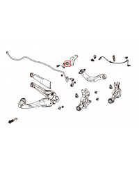 SILENT BLOCS DE BARRE STABILISTARICE ARRIERE HONDA CIVIC - HARDRACE 