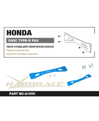 RENFORT BERCEAU ARRIERE HONDA CIVIC - HARDRACE 