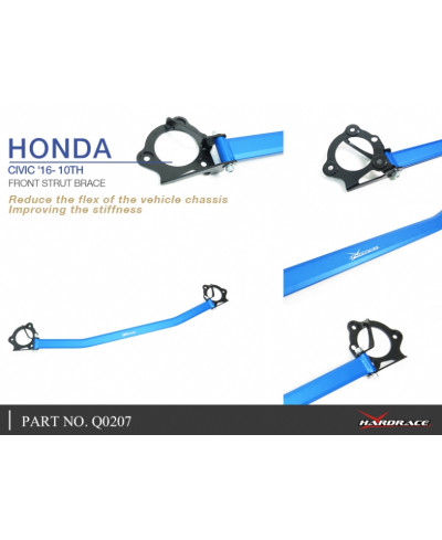 BARRE ANTI RAPPROCHEMENT AVANT HONDA CIVIC - HARDRACE