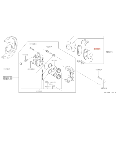 SET PLAQUETTES AVANT R34 NISSAN