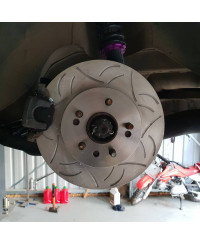 KIT DISQUES DE FREIN ARRIERE ROTOR 300MM NISSAN S13/S14/S15 - GKTECH 