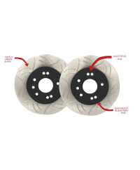 KIT DISQUES DE FREIN ARRIERE 300MM NISSAN S13/S14/S15 - HFM PARTS