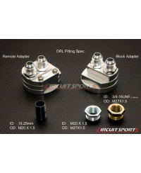 KIT RELOCALISATION FILTRE A HUILE SR20DET - CIRCUIT SPORT