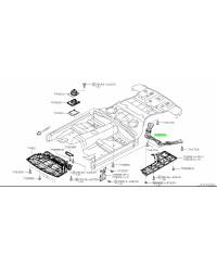 BARRE DE RENFORT INFERIEUR W-BRACE370Z NISSAN