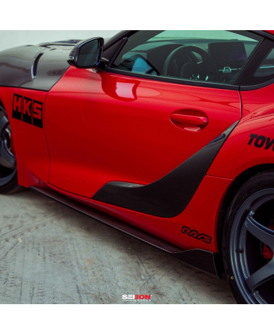 BAS DE CAISSE CARBONE STYLE OEM TOYOTA GR SUPRA 2020-2023 - SEIBON