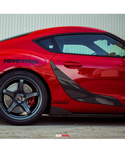 BAS DE CAISSE CARBONE STYLE OEM TOYOTA GR SUPRA 2020-2023 - SEIBON