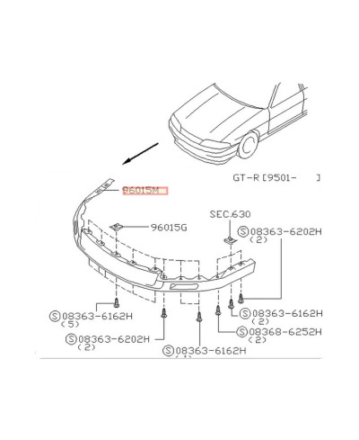 SPOILER PARECHOC R33 GTR NISSAN 