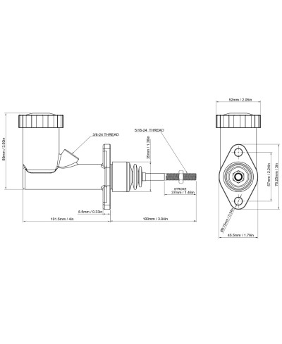MAITRE CYLINDRE FREIN 7/8" NISSAN TOYOTA SUBARU - GKTECH 